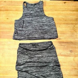 Dynamite dress with crop top Gray